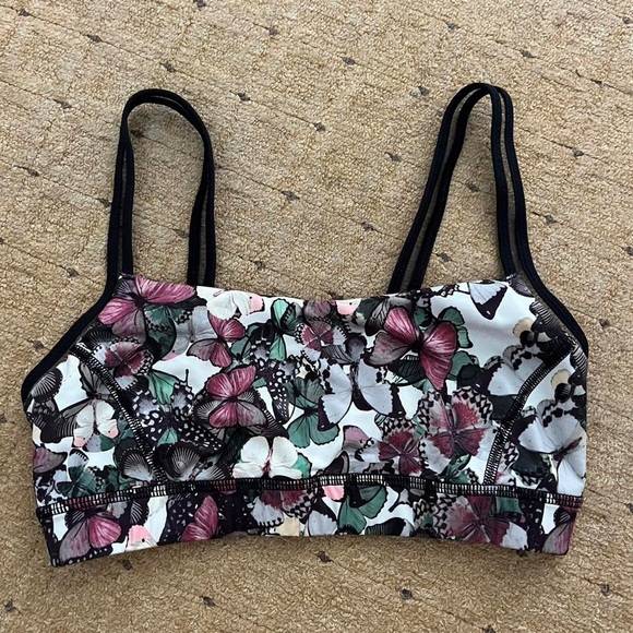 Lululemon butterfly print sports bra size 4 - Picture 1 of 3